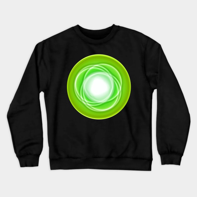 Space abstract planet green Crewneck Sweatshirt by carolsalazar